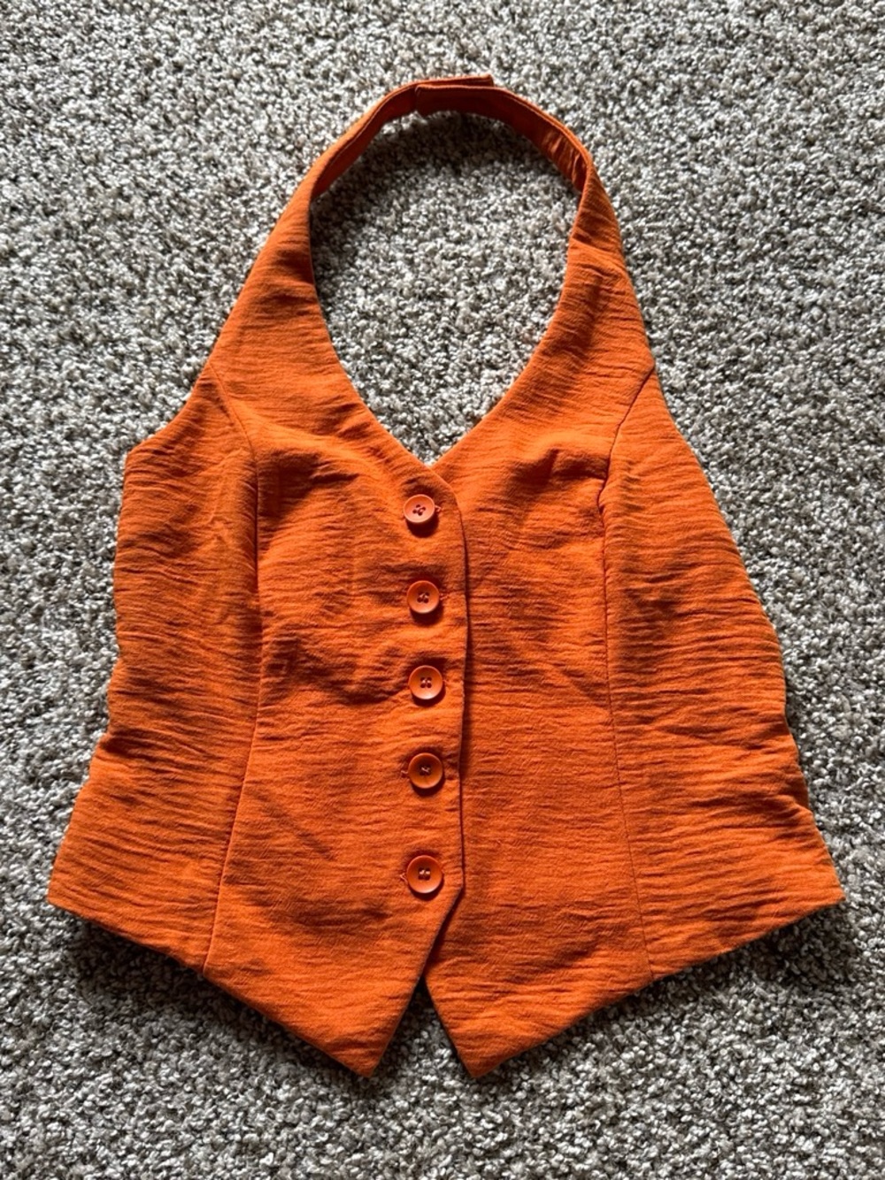 Burnt Orange Halter Top